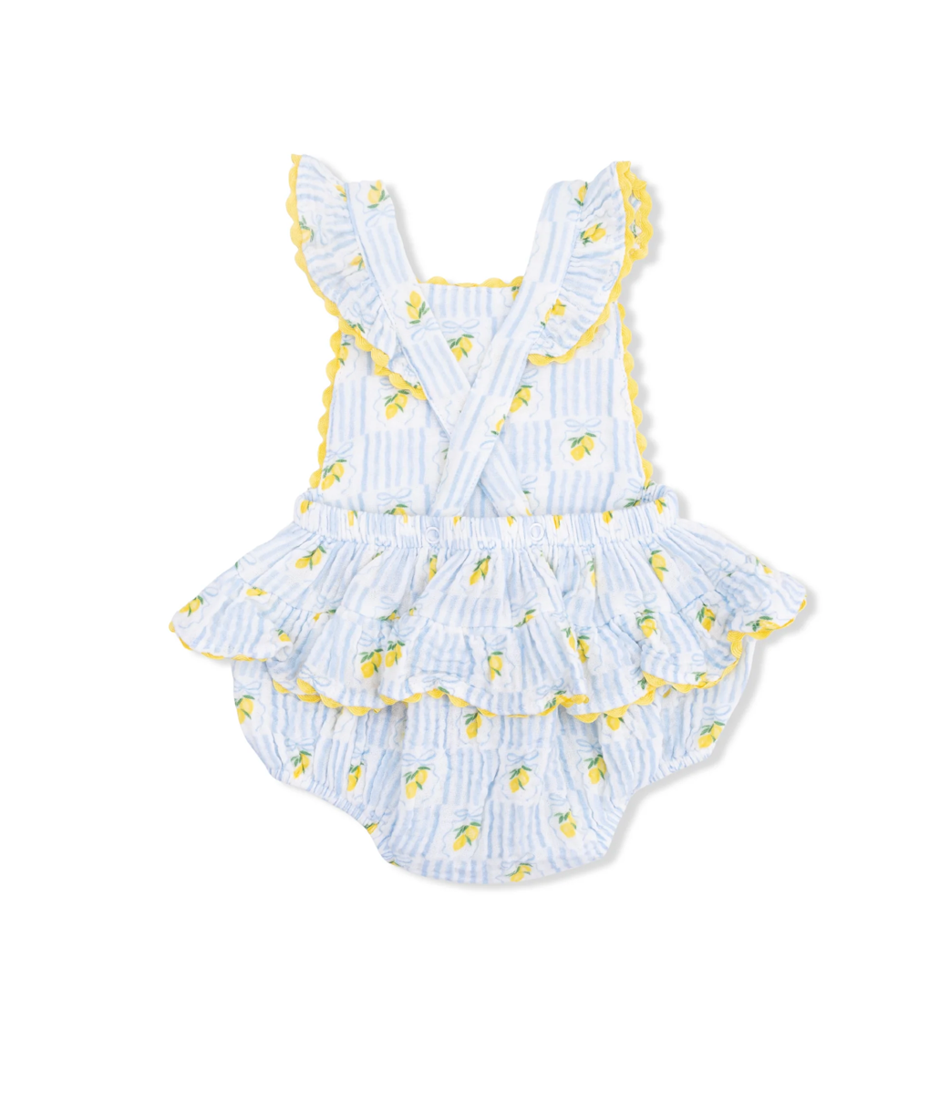 Lovely Lemons Ric Rac Ruffle Sunsuit