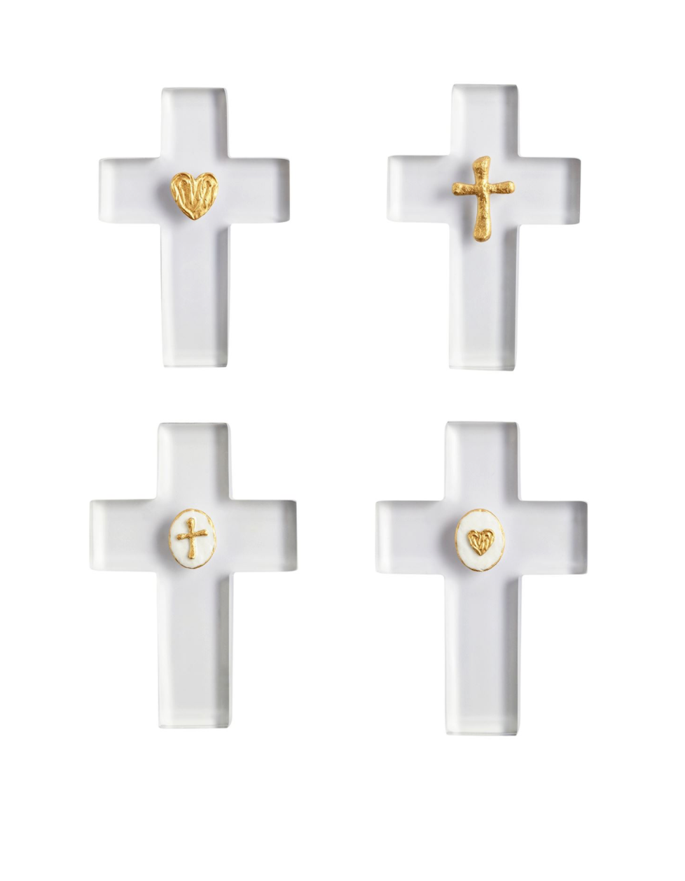 Clear Resin Crosses