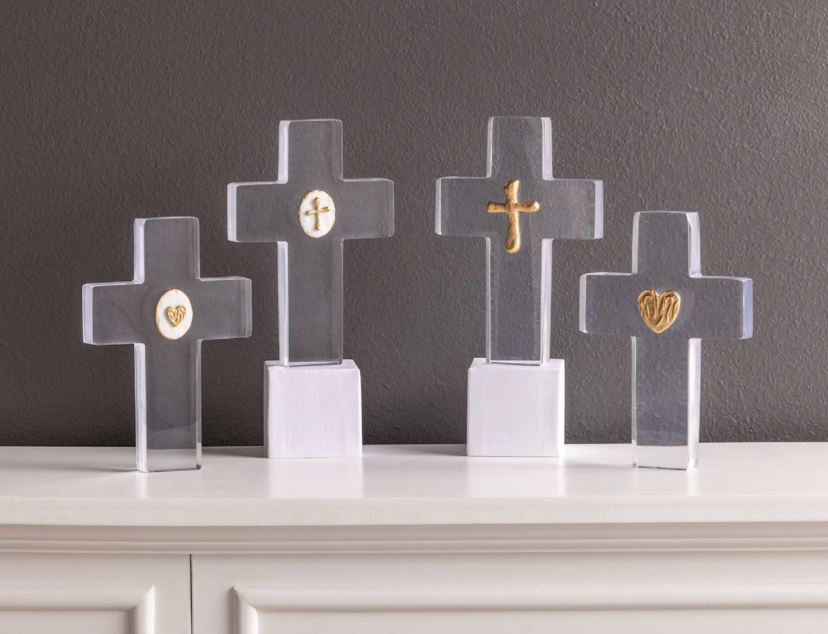 Clear Resin Crosses