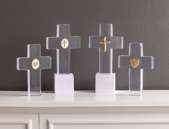 Clear Resin Crosses