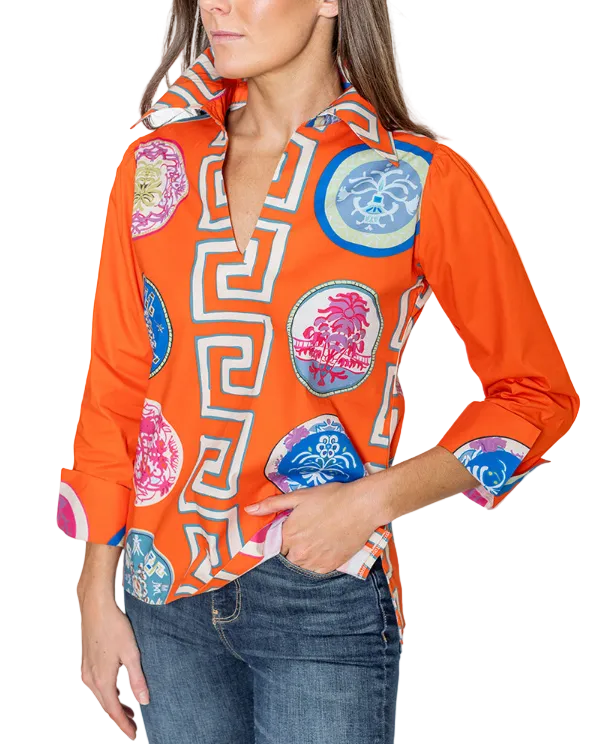 Lana Relaxed Shirt in Greek Revival by House of MBR