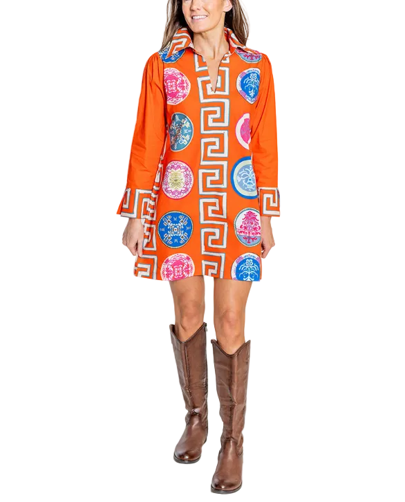 Lana Shirt Dress in Greek Revival by House of MBR