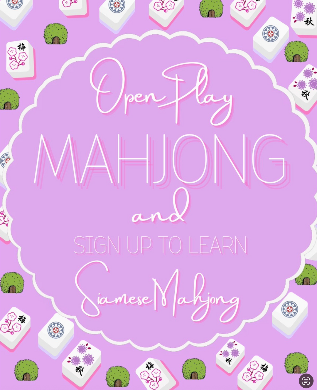 August 27th: Regular &amp; Siamese Mahjong Night!