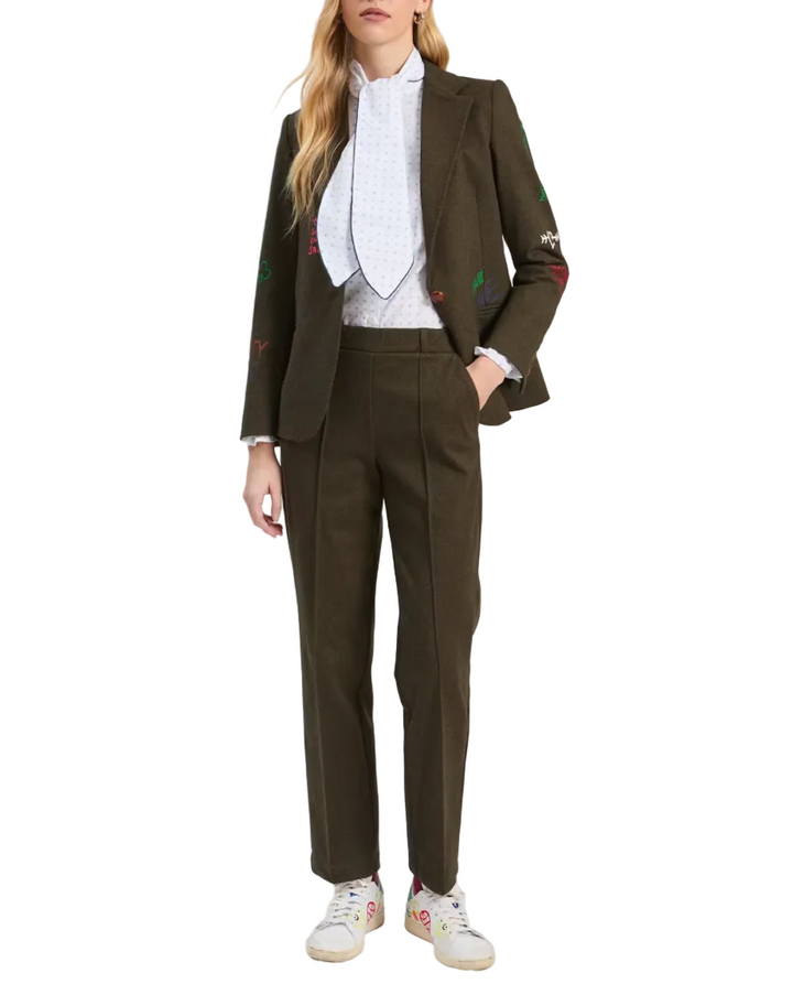 Helen Verde Graffiti Franela Jacket Set by Vilagallo