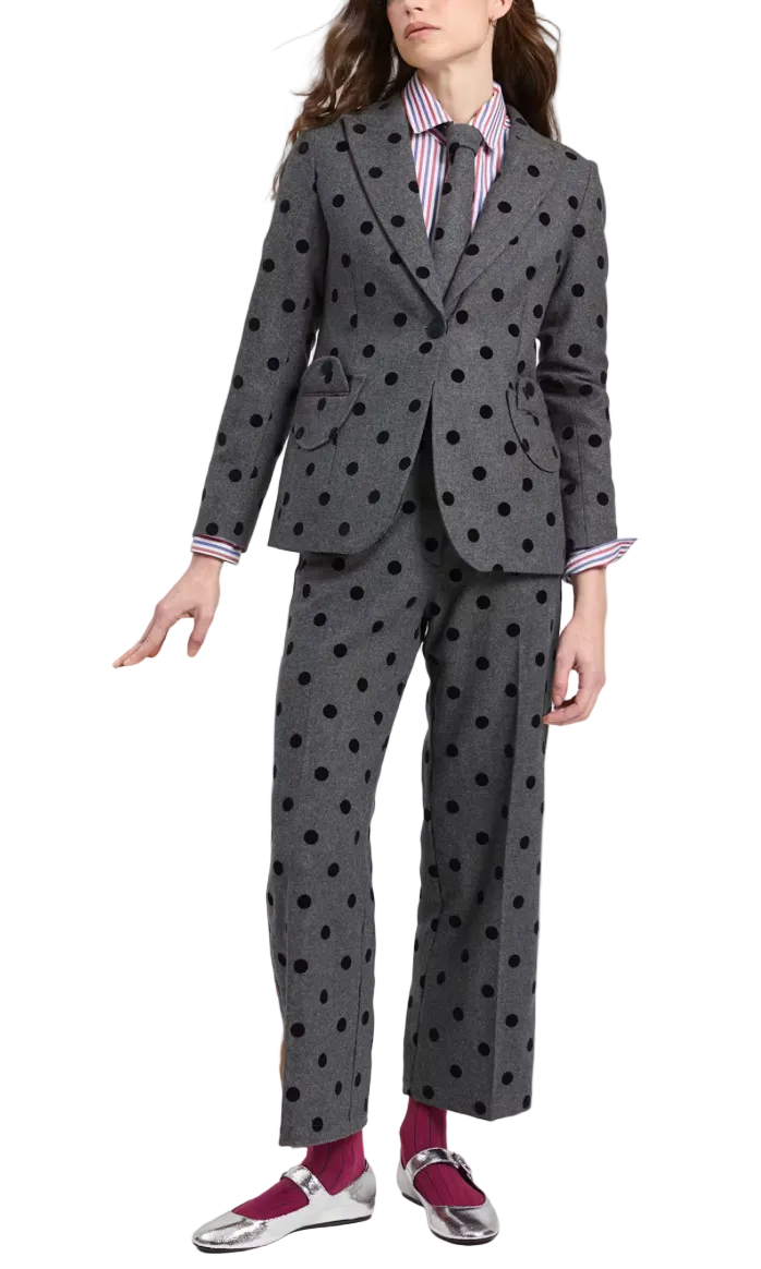 Grey Flocado Lunar Jacket Set by Vilagallo