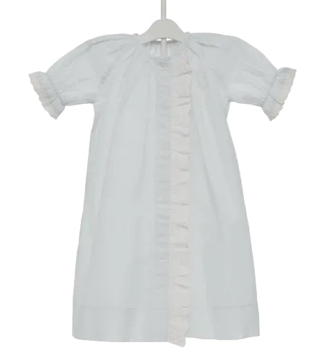 Lenora Baby Classic Ruffle Cotton Daygown - Pickering Boxwood