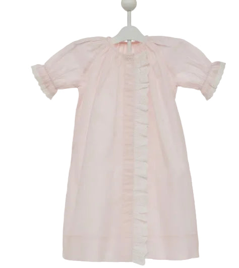 Lenora Baby Classic Ruffle Cotton Daygown - Pickering Boxwood