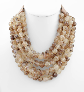 7 Row Glass Bead Necklace