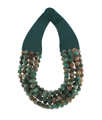 7 Row Glass Bead Necklace