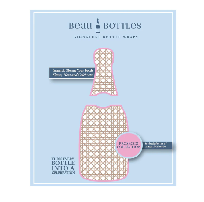 Beau Bottles Signature Bottle Wraps - Prosecco Collection