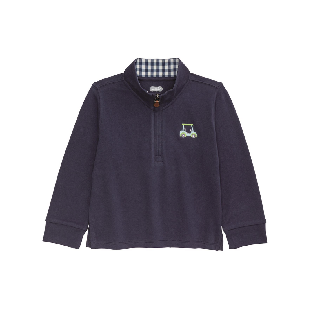 Boy's Golf Quarter Zip - Pickering Boxwood