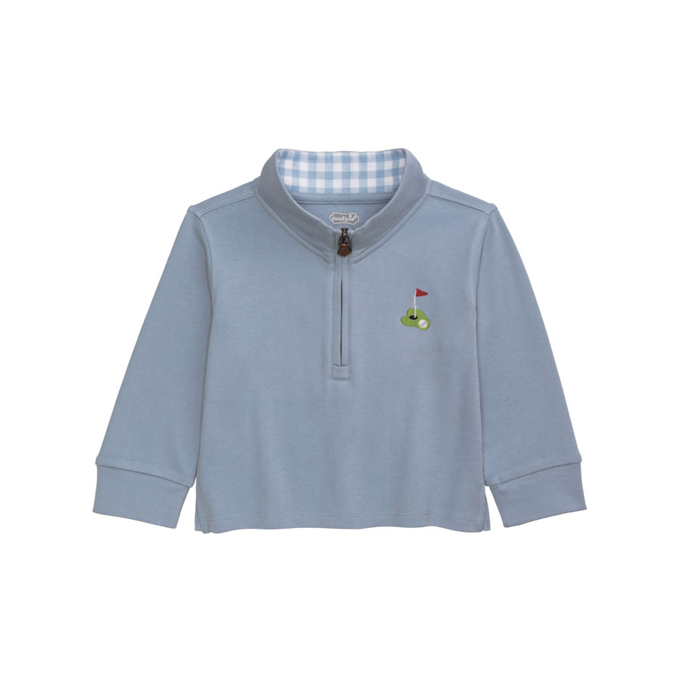 Boy's Golf Quarter Zip - Pickering Boxwood