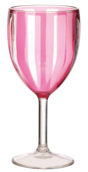 12 oz. Striped Acrylic Stemmed Wine Glass
