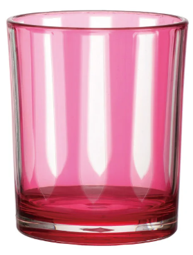 14oz Striped Acrylic Drinking Glass