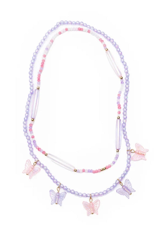 butterfly double necklace 
