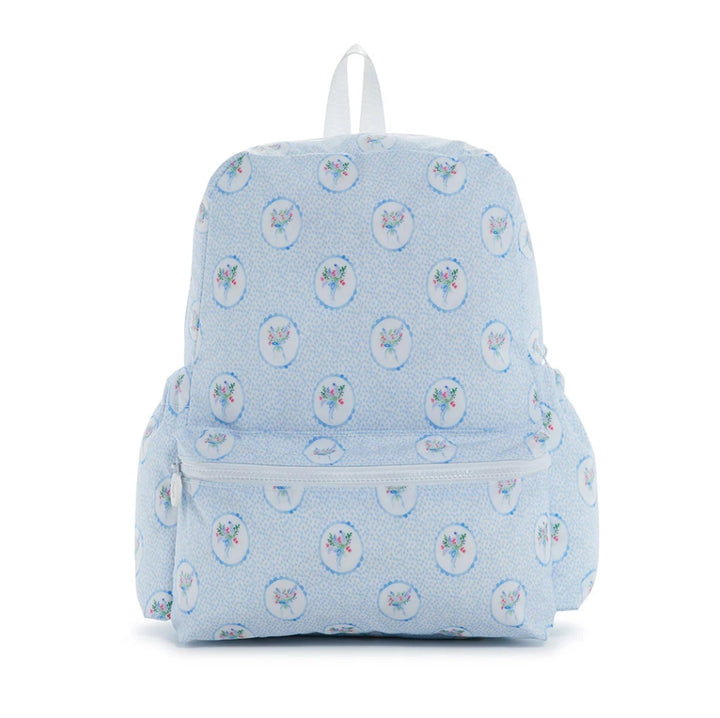 floral medallion blue
