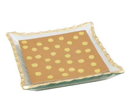 Gold Edge Napkin Caddy Set