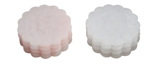 Resin Scallop Coaster-Set of 4