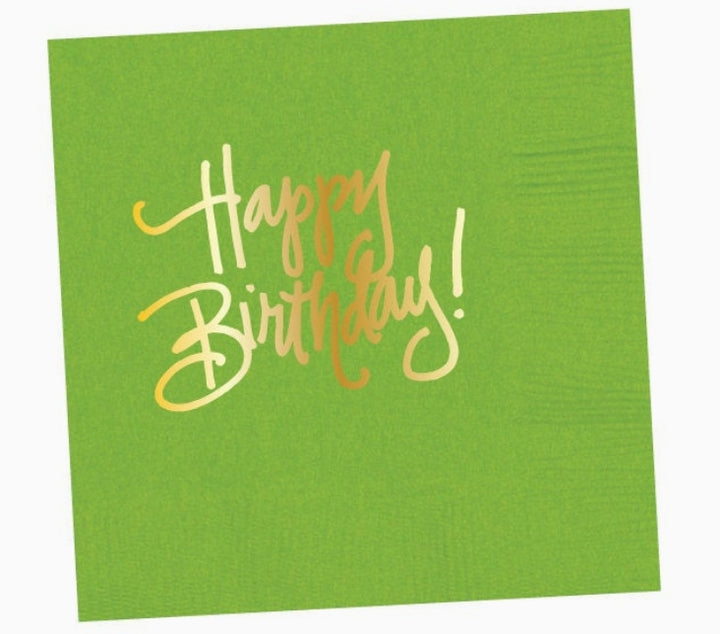 Happy Birthday Napkins by Natalie Chang