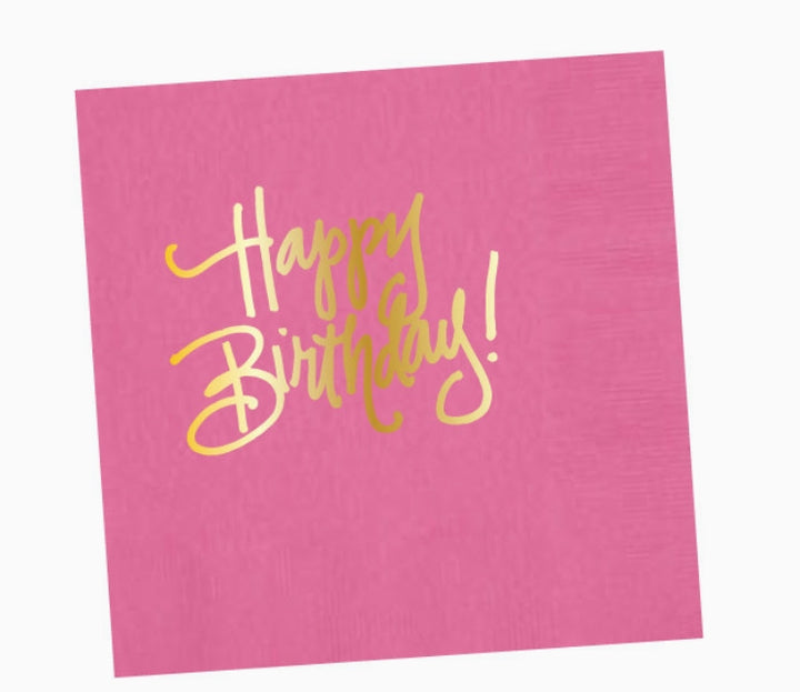 Happy Birthday Napkins by Natalie Chang