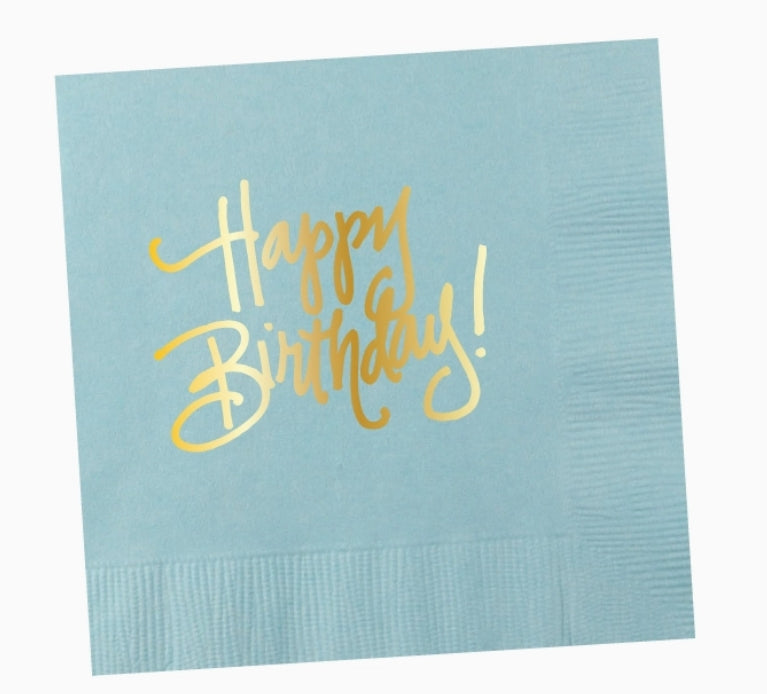Happy Birthday Napkins by Natalie Chang