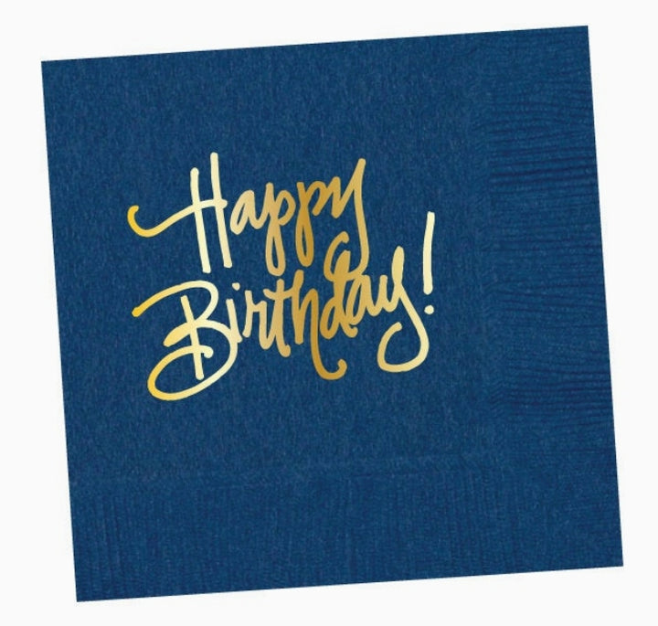 Happy Birthday Napkins by Natalie Chang