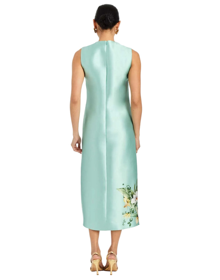 Serena Midi Dress in Citron Tableau