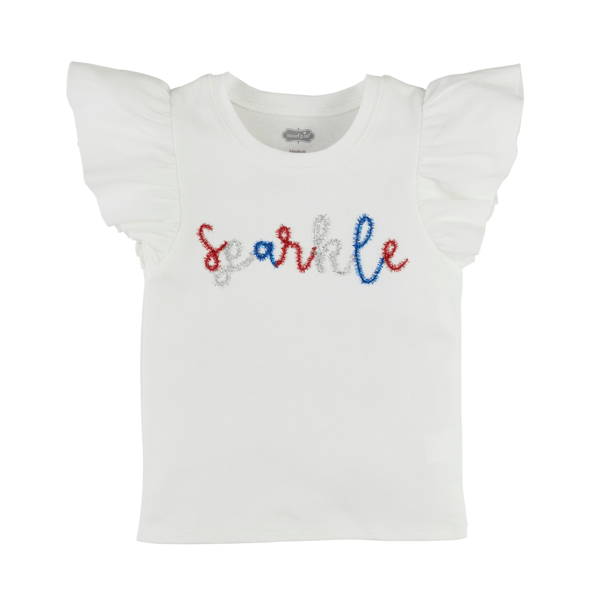 White t-shirt with &