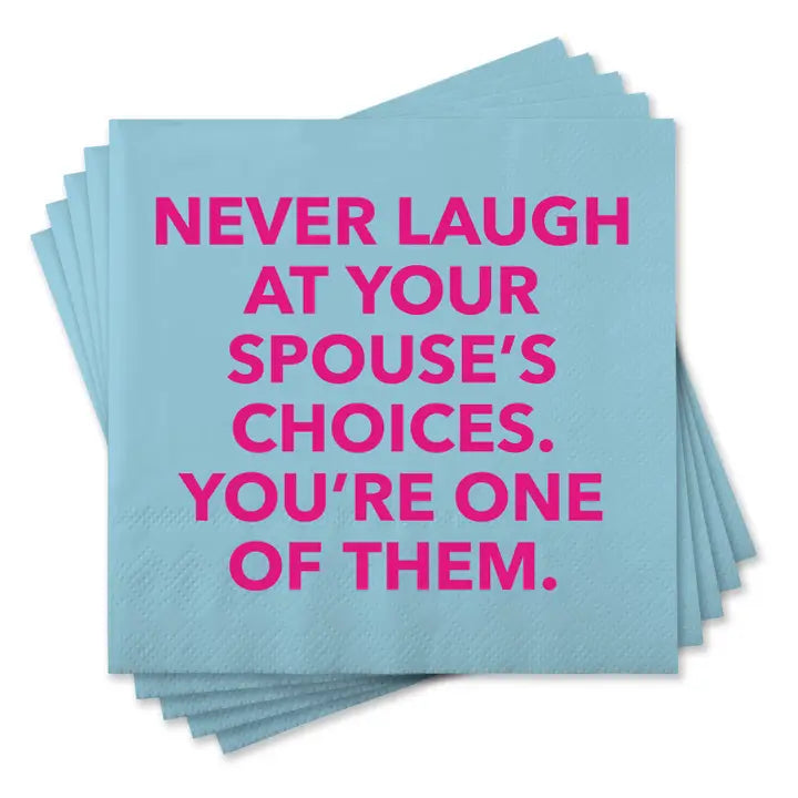 Funny Saying Cocktail Napkins - Pickering Boxwood