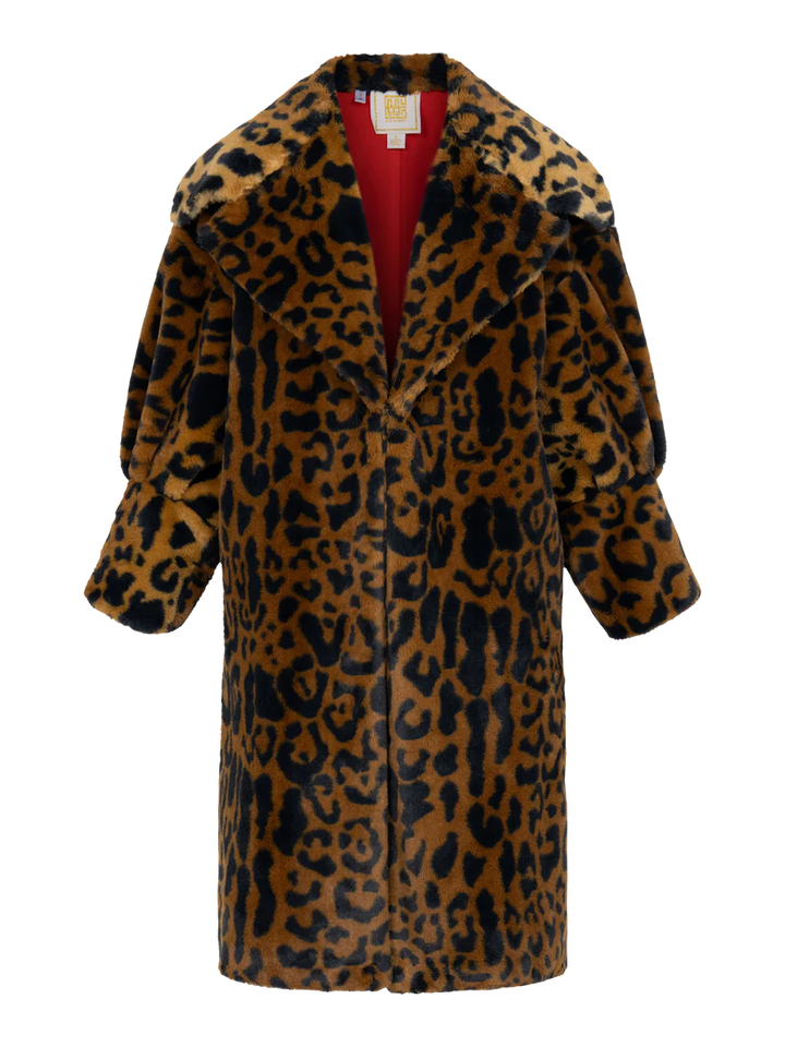 Manhattan Coat in Lady leopard by Emily McCarthy