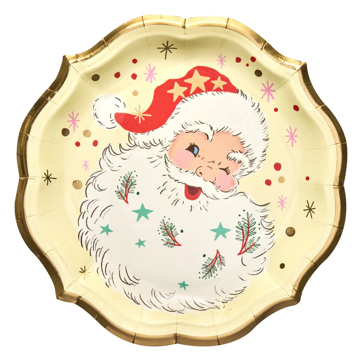 Vintage Santa Tableware