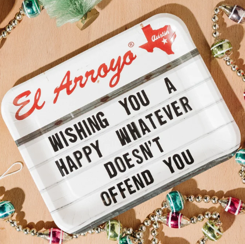 Wishing You a Happy Whatever Party Plates by El Arroya