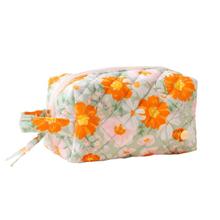 Essentials Quilted Cosmetic Pouch