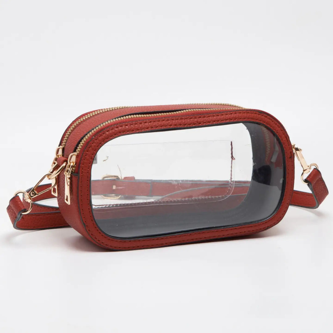 Clear Oval Stadium Bags - Pickering Boxwood