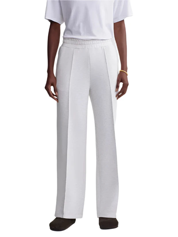 Experience unmatched comfort and style in these DoubleSoft® pants. Featuring a high-rise waist, wide-leg silhouette, elasticated waist with internal drawcord, and elegant pink tuck detailing, they're a versatile wardrobe essential.