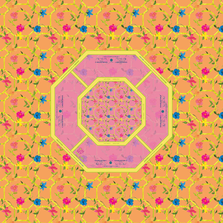 Bagua Blossom Mahjong Tablecloth by Oh My Mahjong