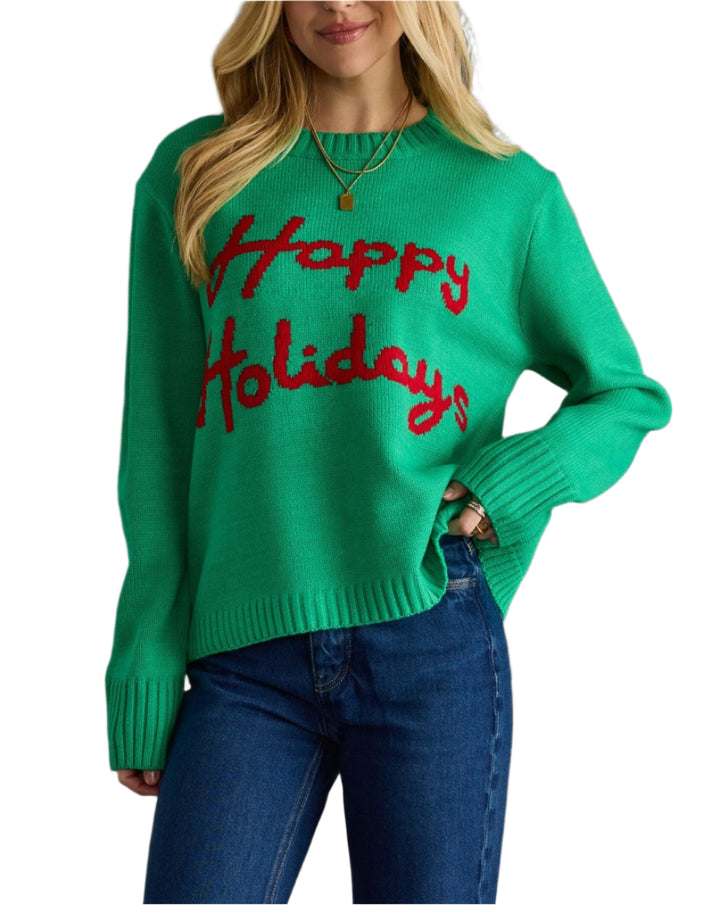 Happy Holidays Knit Sweater