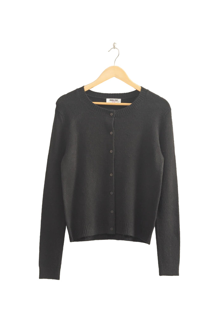 Crew Neck Buttoned Cardigan