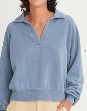 Olivia Collared Sweatshirt