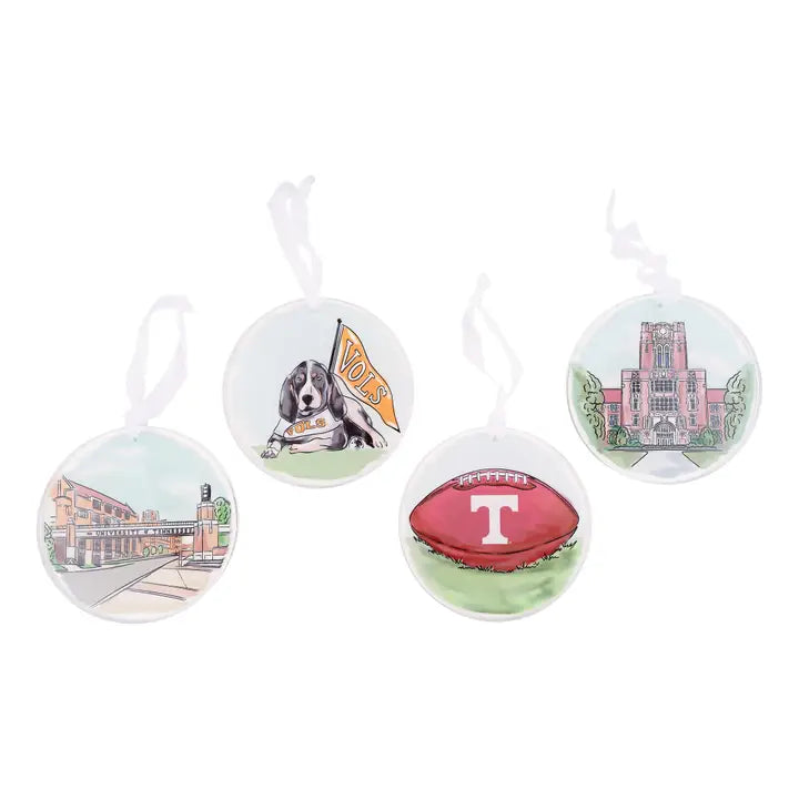 Bring Big Orange pride to your holiday season with the Tennessee Ornament. Featuring spirited designs inspired by the University of Tennessee, this set is great for decorating, gifting, or adding Volunteer energy to your festivities. A must-have for fans who bleed orange year-round.