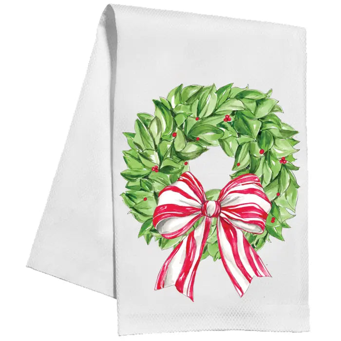 Handpainted Christmas Kitchen Towel