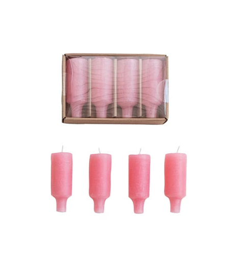 Unscented Bottle Taper Candles in Box