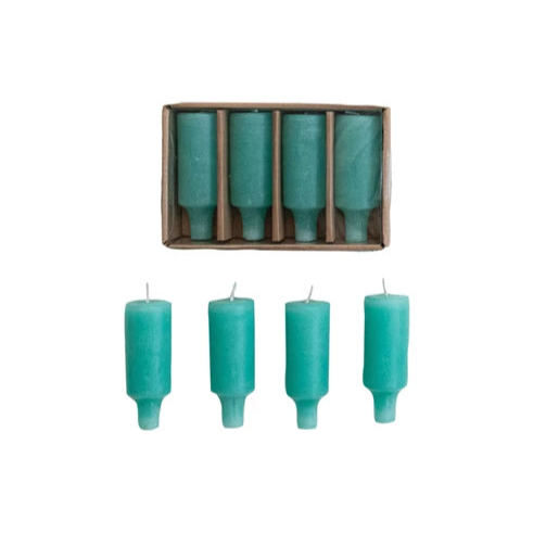 Unscented Bottle Taper Candles in Box