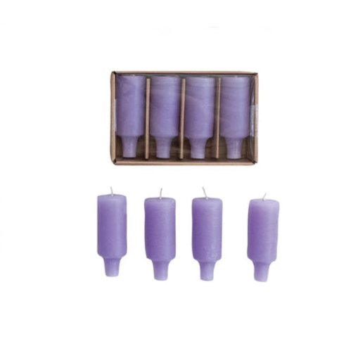 Unscented Bottle Taper Candles in Box