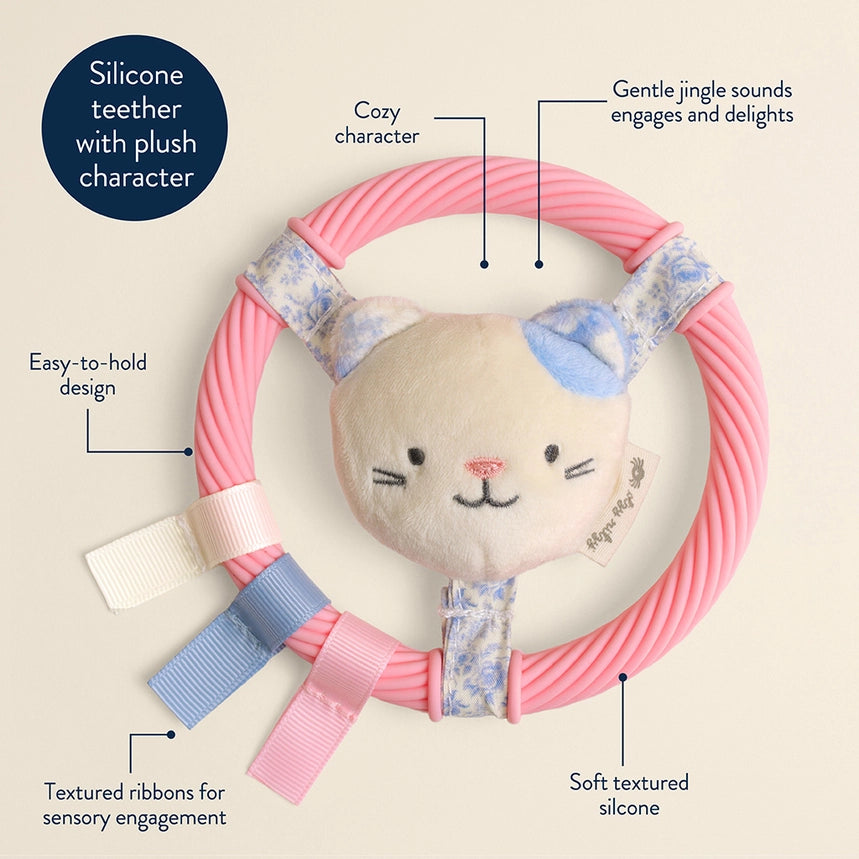 Itzy Ring Pal™ - Teething Ring with Plush Character