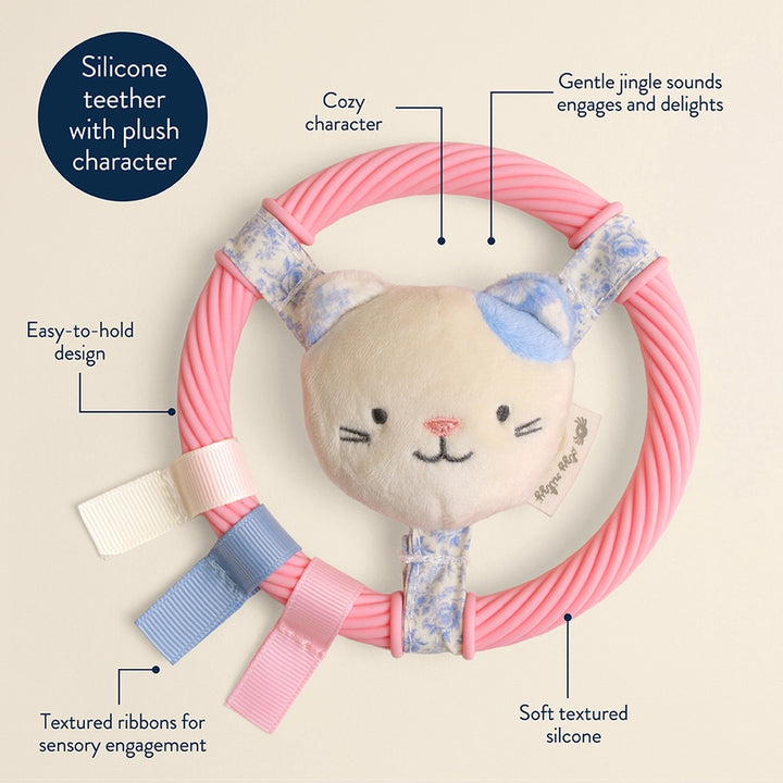 Itzy Ring Pal™ - Teething Ring with Plush Character