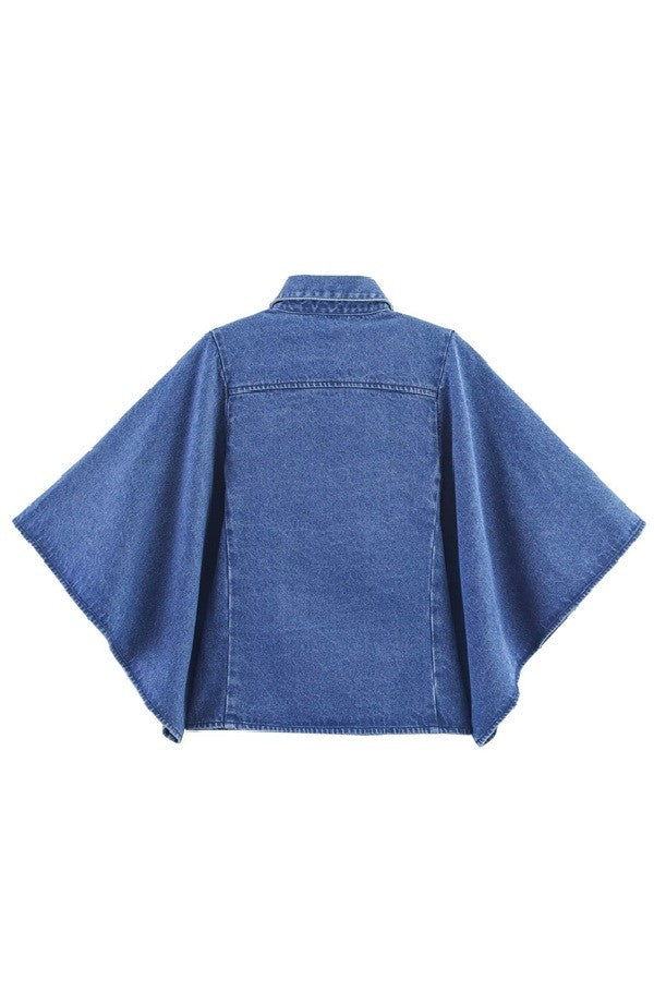 Whitney Wide Sleeve Denim Shirt