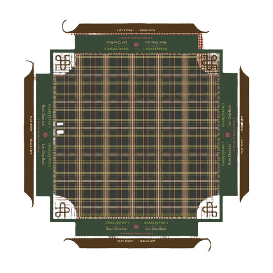 Step into the distinguished world of Man Jong with the Dapper Mat – a rugged blend of forest green, burnt orange, navy and coffee hues that brings an alluring element and touch of sophisticated style to any game room. Every game night with the Dapper Mat, you'll be immersed in a refined atmosphere that echoes the timeless charm of classic menswear. Its non-slip surface ensures that your game stays steady, allowing you to play with the precision and confidence of a seasoned mahjong enthusiast. And, with esse