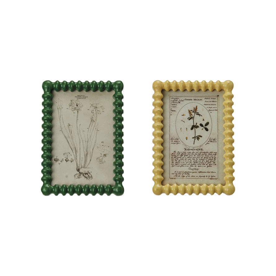 Wood Spindle Photo Frame - Pickering Boxwood