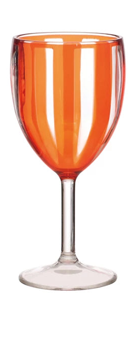 12 oz. Striped Acrylic Stemmed Wine Glass